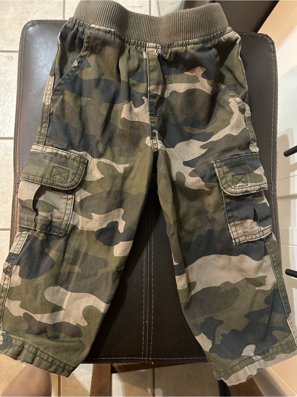 The Children's Place Camo Cargo Pants - Olive, Khaki & Black